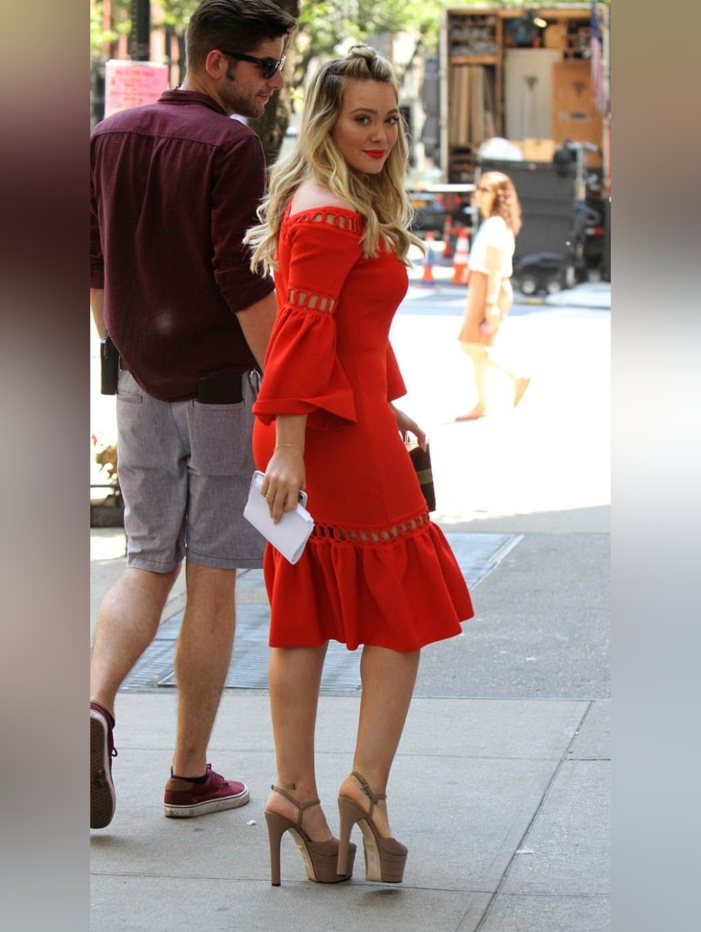 Jonathan Simkhai Chainlink Ruffle-Trim Dress - Picture 12 of 16